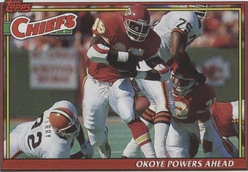 1991 Topps Christian Okoye #639