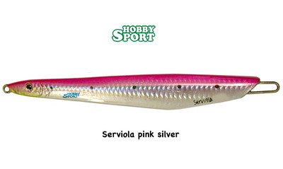 VERTICAL JIG  SERVIOLA 100 GR  COLOR PINK PESCA RICCIOLA DENTICE CERNIA