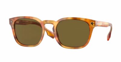 New & Authentic Burberry BE4329 390873 Light Havana Glasses with Brown Lenses
