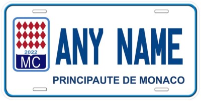 Europe Countries US Size Any Name Personalized Novelty Car License Plate
