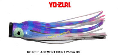 YO ZURI QC REPLACEMENT SKIRT 25 MM COLORE B-9 QUICK CHANGE TRAINA MARE