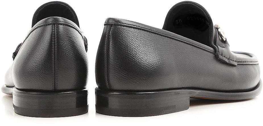 Pre-owned Ferragamo Salvatore  Men's Loafers Mason Shoes 男鞋 皮便鞋 Обувь Мокасины 100%aut.ci8u In Black