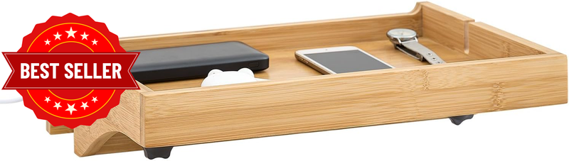 Bedside Shelf Clip-On Hanging Shelf Table Tray Natural NKD01-N