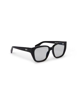 Pre-owned Off-white Oerj063s24pla0011000 Style 63 Black Eyeglasses In Clear Lens