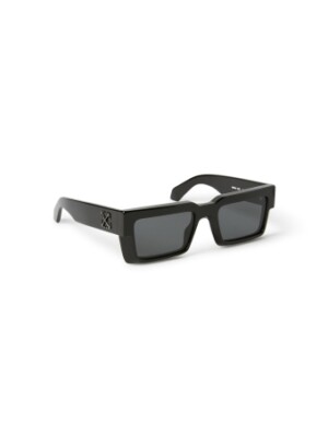 Pre-owned Off-white Oeri114s24pla0011007 Moberly Black Sunglasses