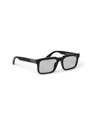Pre-owned Off-white Oerj070s24pla0011000 Style 70 Black Eyeglasses