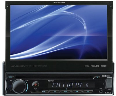 PLANET AUDIO PI9764B SINGLEDIN BLUETOOTH CAR STEREO DVD PLAYER W 7quot LCD FLIP