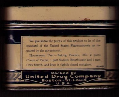 Vintage Metal Puretest Cream of Tartar Can