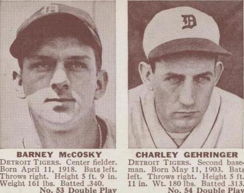 1941 Double Play - Barney McCosky Charlie Gehringer #53-54