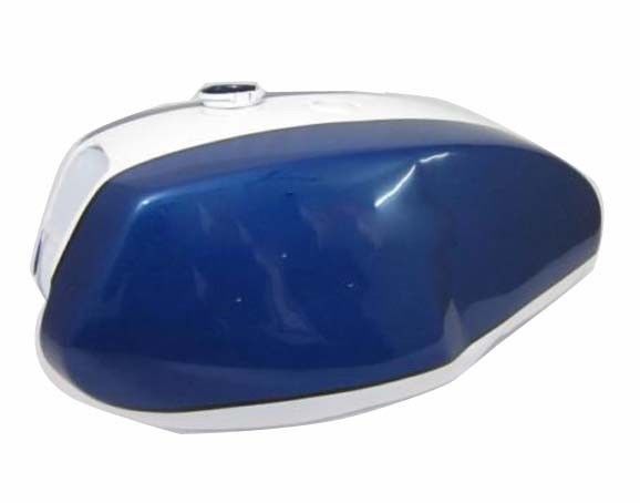 Fits Triumph T140 Steel Blue & White Painted Petrol Gas Fuel Tank 