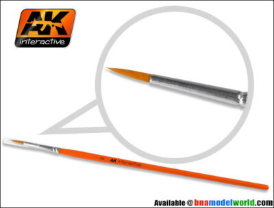 AK-Interactive Round Brush 2 Synthetic #AK-604