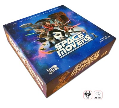 Space Movers 2201 Sci-Fi Board Game S2PKAC100 2-7 players 14+ KnA Games