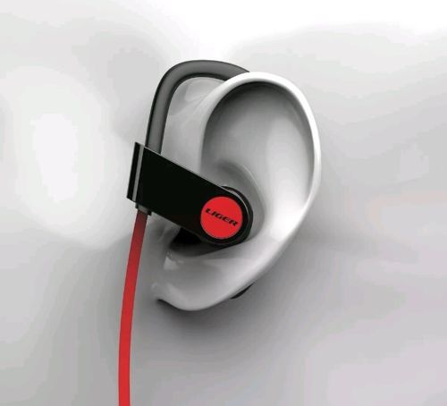 Liger BLAZE Bluetooth 4.1 Sweatproof Earbuds Noise Cancelling Headphones NEW