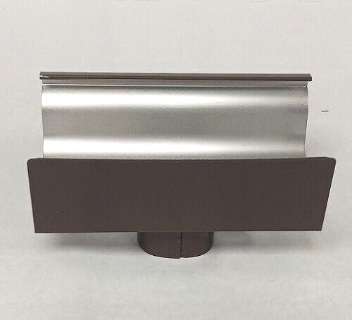 X12 NEW Amerimax  2501019 Aluminum Gutter End Section With Drop Outlet Tube
