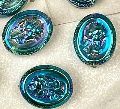 14x18mm Shiny Blue Crystal Quartz Flower Loose Beads 10PCS