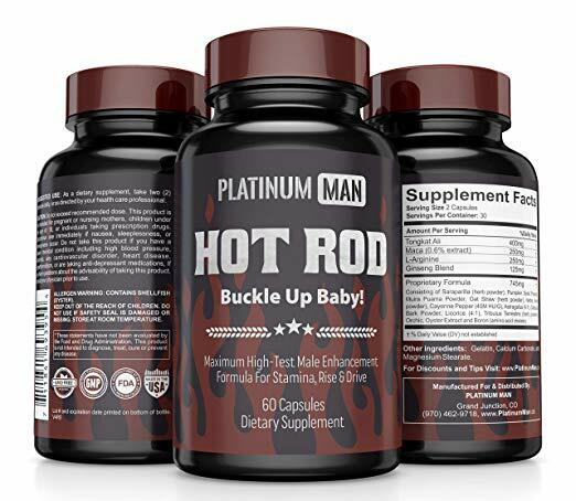 PLATINUM MAN Male Enhancing Supplement Natural Testosterone Booster for Men 40+
