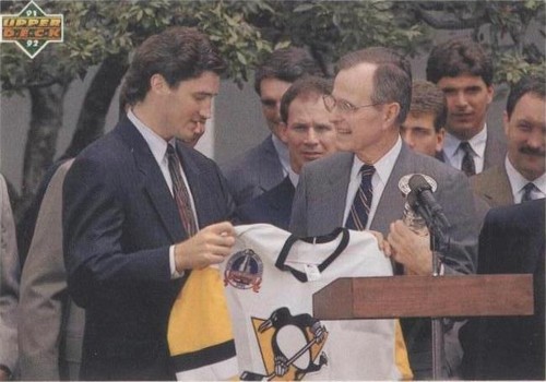 1991-92 Upper Deck - George H.W. Bush Mario Lemieux #47