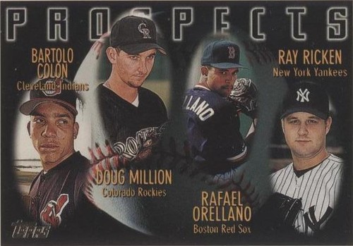 1996 Topps - Bartolo Colon Doug Million Rafael Orellano #428