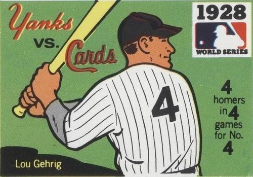 1971 Fleer Laughlin World Series - Lou Gehrig #26
