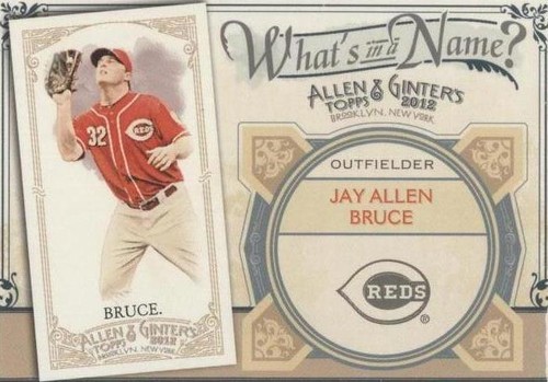 2012 Topps Allen & Ginter's - Jay Bruce #WIN60