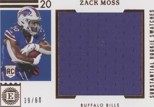 2020 Panini Encased Zack Moss #SRS-32