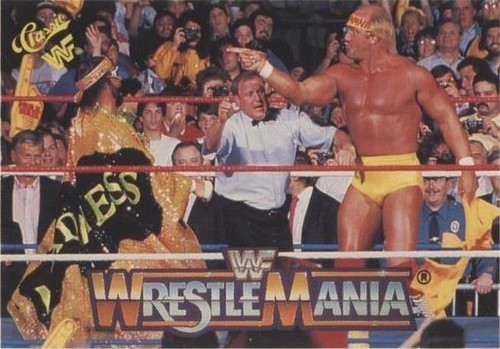 1990 Classic WWF The History of Wrestlemania - Hulk Hogan Randy Savage #102