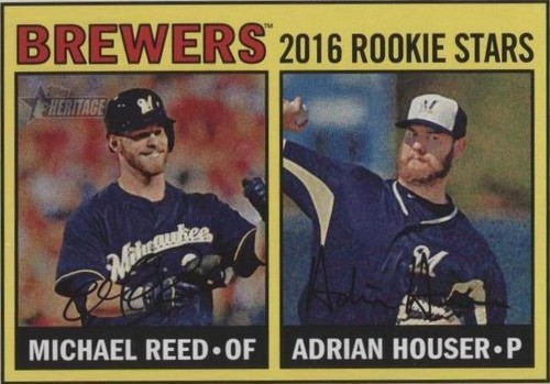 2016 Topps Heritage - Adrian Houser Michael Reed #259