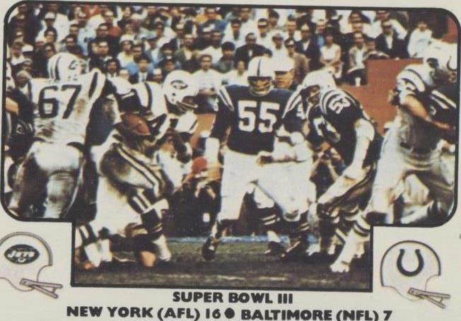 1977 Fleer Teams in Action Matt Snell #59