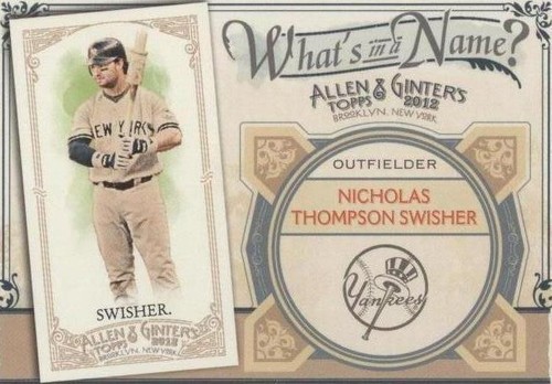 2012 Topps Allen & Ginter's - Nick Swisher #WIN65