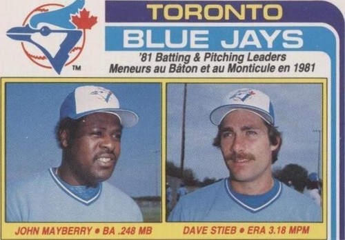 1982 O-Pee-Chee - Dave Stieb John Mayberry #53