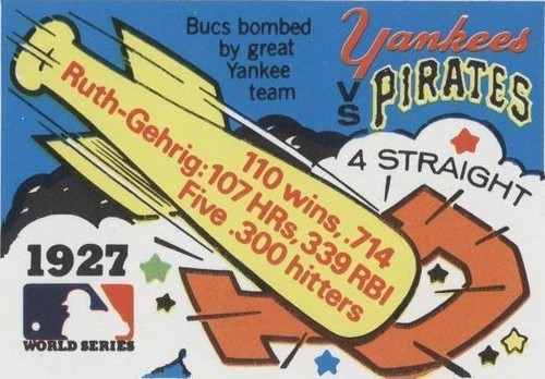 1971 Fleer Laughlin World Series - Babe Ruth Lou Gehrig #25