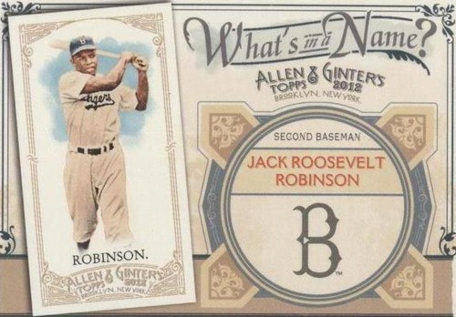 2012 Topps Allen & Ginter's - Jackie Robinson #WIN21