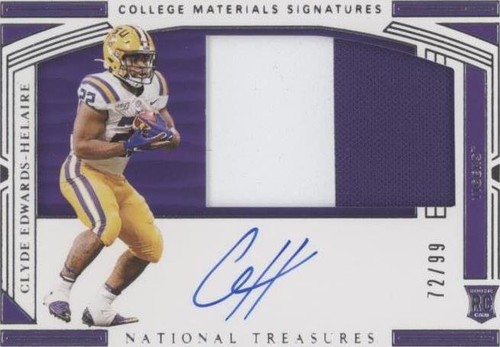 2020 Panini National Treasures Collegiate Clyde Edwards-Helaire #146