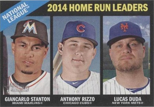 2015 Topps Heritage - Anthony Rizzo Giancarlo Stanton Lucas Duda #217