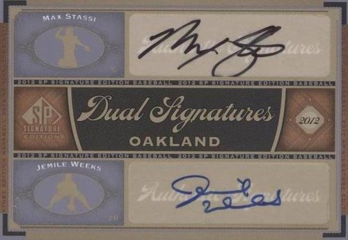 2012 SP Signature Edition - Jemile Weeks Max Stassi #OAK16