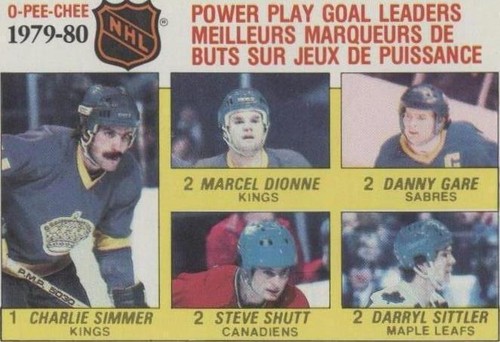 1980-81 O-Pee-Chee - Charlie Simmer Danny Gare Darryl Sittler #165