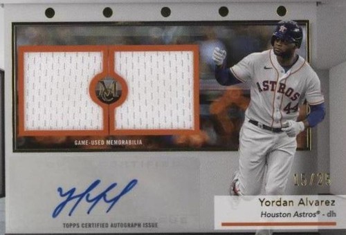 2024 Topps Museum Collection - Yordan Alvarez #SWDRA-YA
