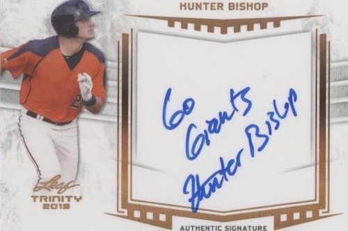 2019 Leaf Trinity - Hunter Bishop #A-HB1