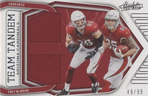 2022 Panini Absolute Trey McBride Zach Ertz #TT-ZT
