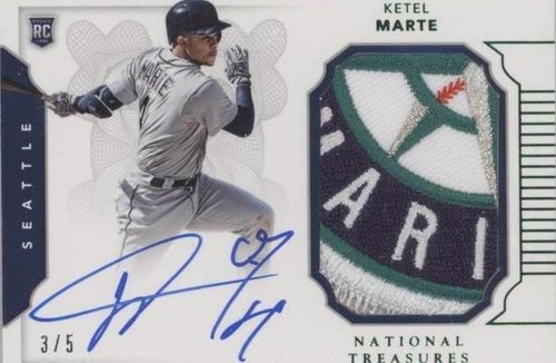 2016 Panini National Treasures - Ketel Marte #180