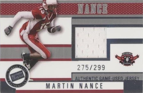 2006 Press Pass Martin Nance #JC/MN