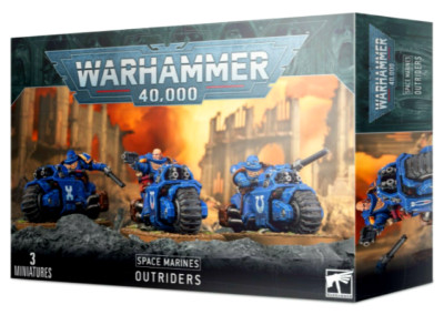 Warhammer 40K Outriders Primaris Space Marines Bikers Bike NO BOX Command