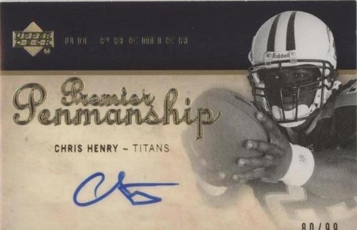 2007 UD Premier Chris Henry #PP-CH