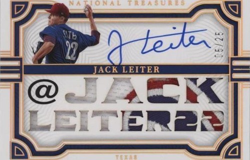 2023 Panini National Treasures - Jack Leiter #SN-JL
