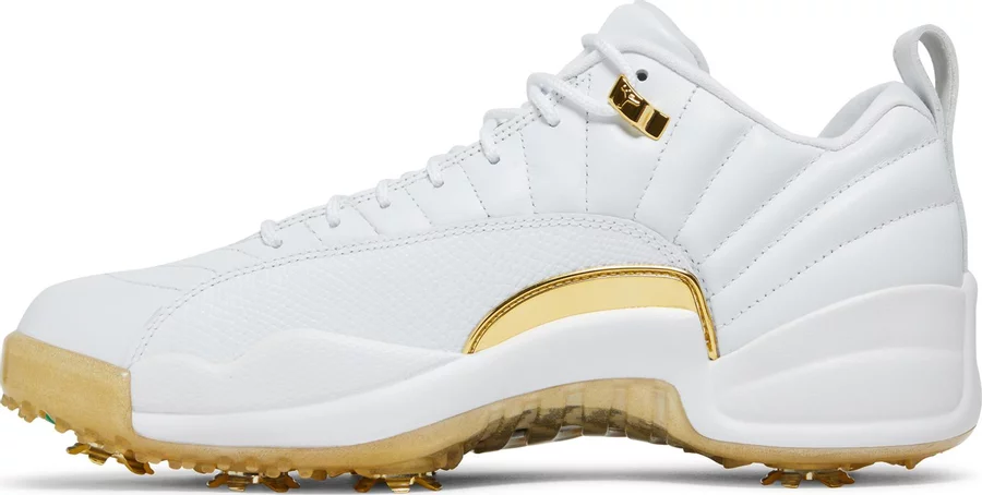 

Nike Air Jordan XII 12 Low Golf Masters Metallic Gold Shoes DM0106-117 Мужские 13, Белый, Air Jordan 12