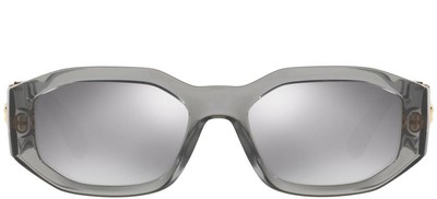 Pre-owned Versace The Clans Ve 4361 Grey/grey 53/18/140 Unisex Sunglasses In Gray