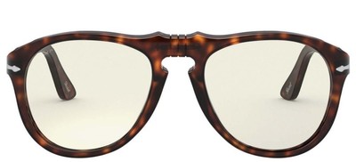 Pre-owned Persol Po 0649 Havana/clear 54/20/140 Unisex Sunglasses