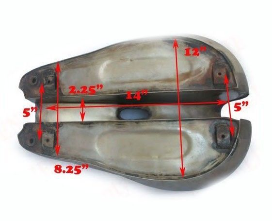 Fits T90 Triumph 5t Speed Twin Steel Chrome Gas Petrol Fuel Tank With Cap