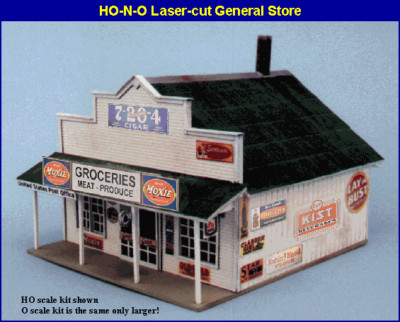 Blair Line (N-Scale) #080 GENERAL STORE * Wood Laser cut Kit - NIB