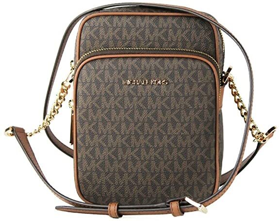 ショルダーバッグ・ポシェット Michael Kors Woman Shoulder bag Brown 30S5GQNT3B 252 Michael Kors Brown Leather Shoulder Bag Crossbody with Gold